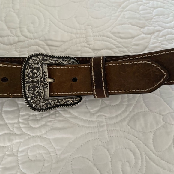 Ariat Leather Belt w/ Limited Edition Silver Buckle from Original Master 2007 main image 8